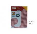 JIWA 2 SHEET CARD 120GSM CS200 GOLD